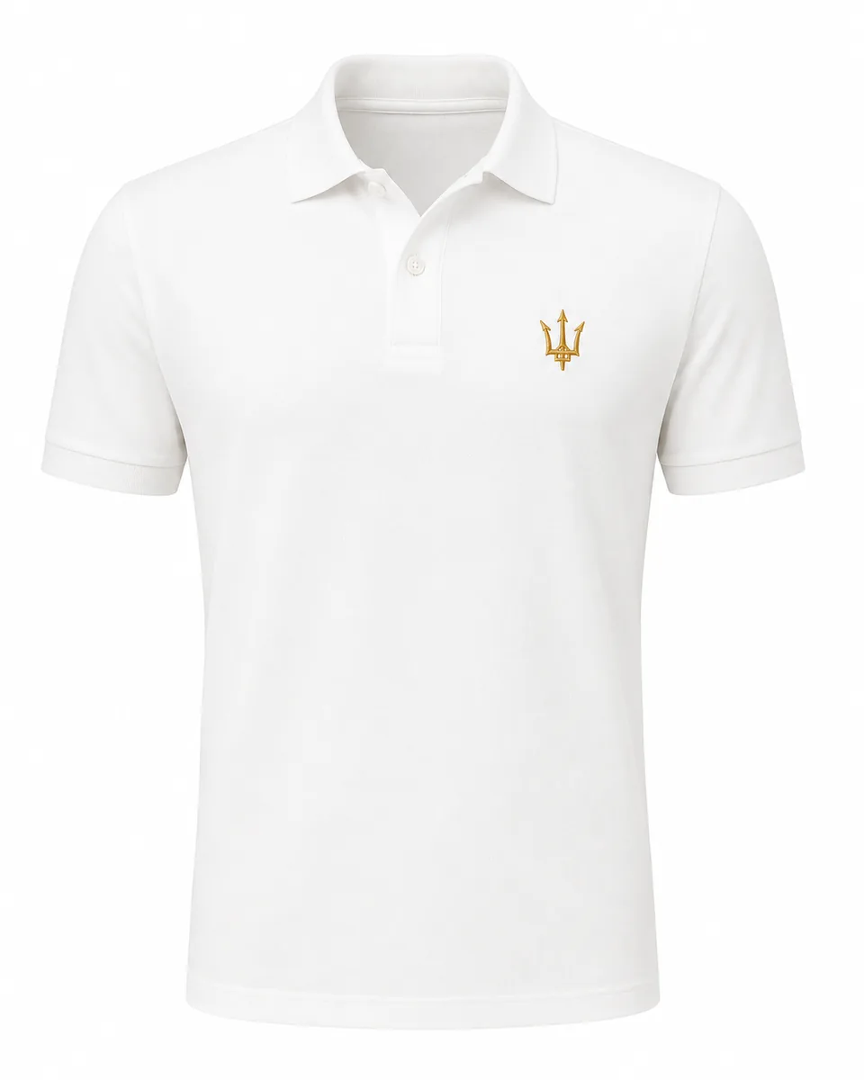 Polo Trident Blanc Prestige vue 2