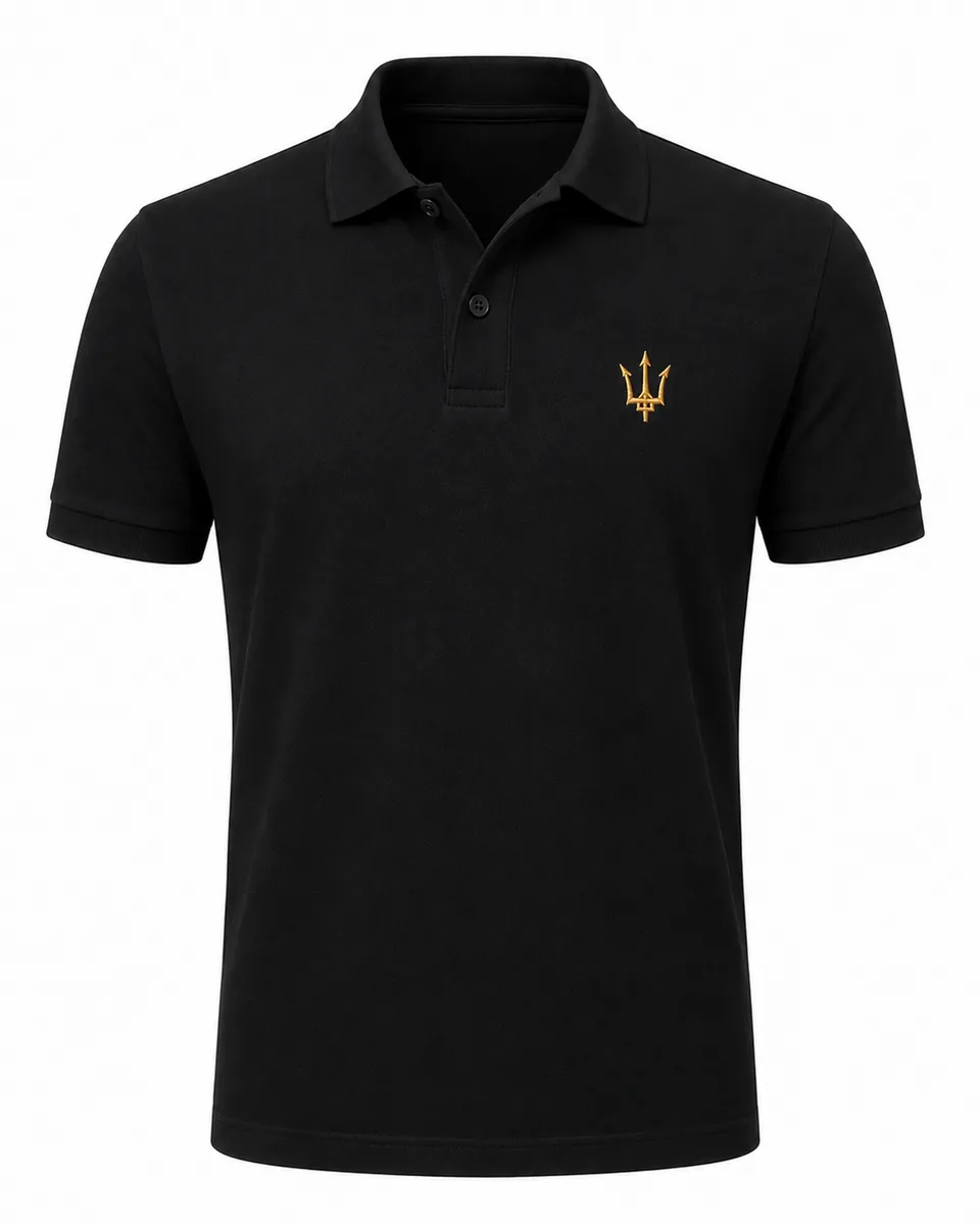 Polo Trident Noir Impérial vue 2